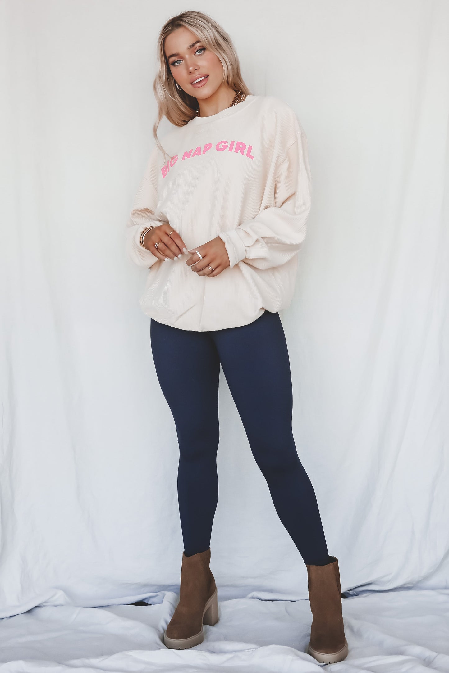 Big Nap Girl Corded Sweatshirt